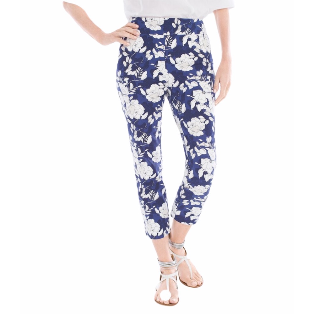 CHICO’S So Slimming Brigitte Floral Print …